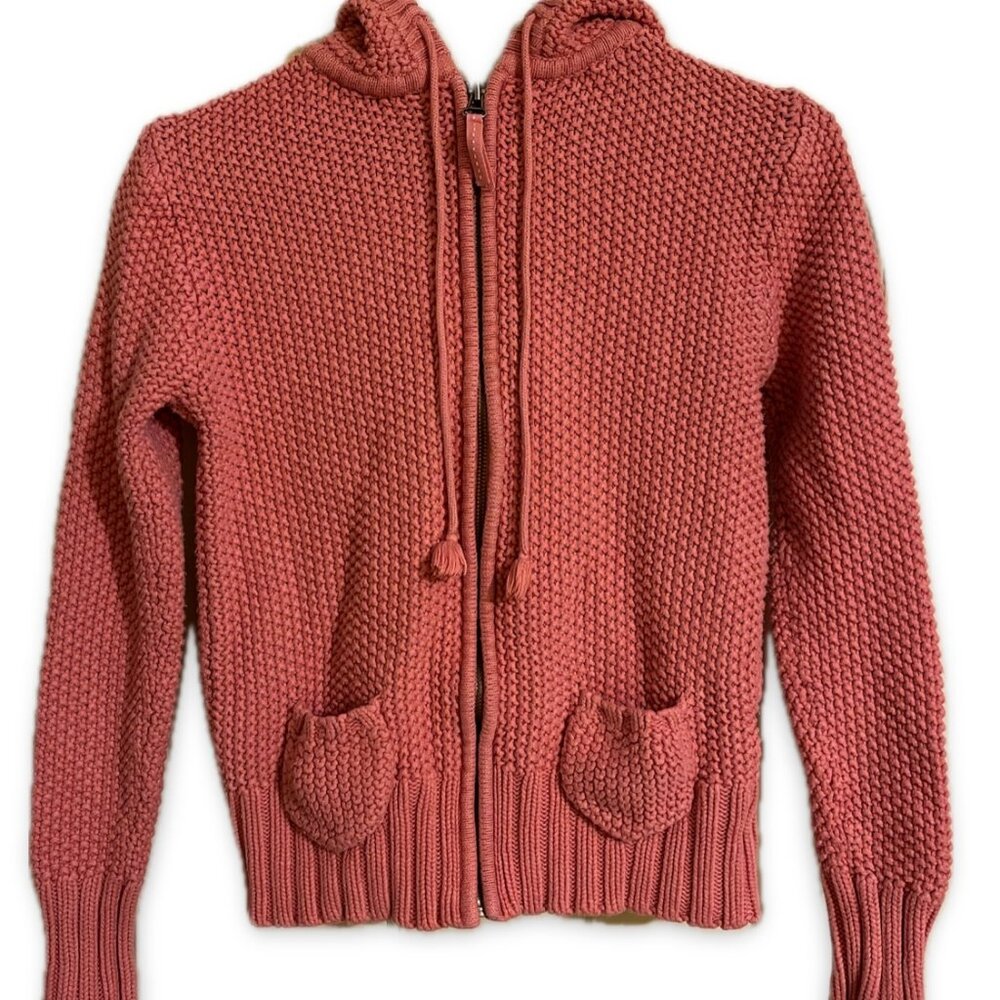 Old Navy Salmon Pink Hoodie Sweater size M (Fits like a Small) Good Condition